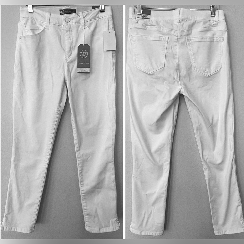 womens Wit & Wisdom Ab solution hi rise ankle white pants sz 2 P